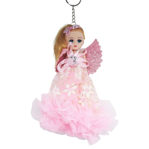 Лялька-брелок з крилами "Янгол", рожевий Комбінований Рожевий (208772)