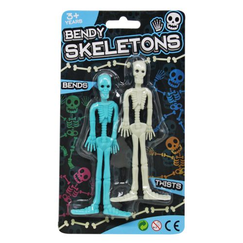 Гнучка іграшка "Скелетики Крути-верти" Резина Блакитний Білий (209110)