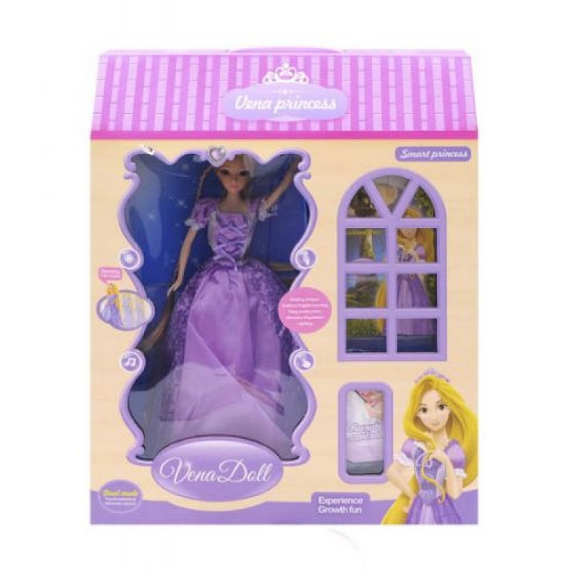 Уцінка. Інтерактивна лялька "Принцеса" з пультом управління (в фіолетовому) - дрібні дефекти упаковки (209503)