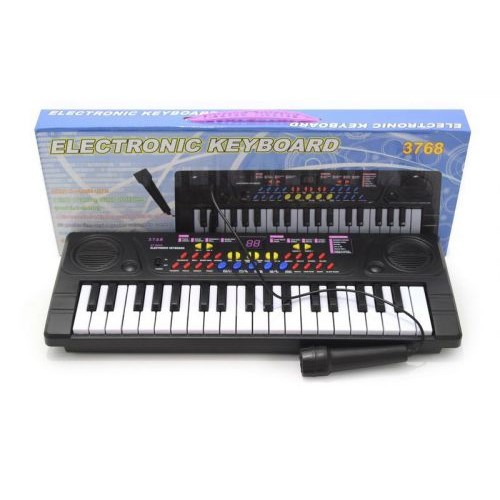 Уцінка. Піаніно з мікрофоном (37 клавіш) - не всі кнопки та клавіші працюють та тріщина пластику збоку (212797)