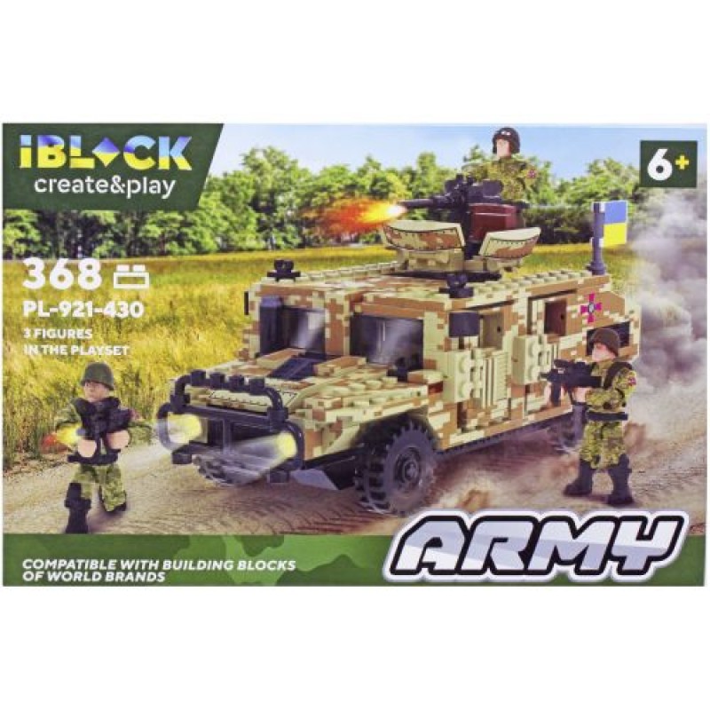 Конструктор "IBLOCK: Hummer", 368 елементів Пластик Бежевий (214196)