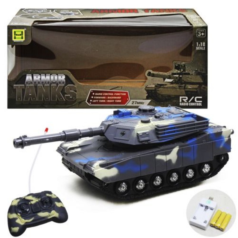 Танк на радіокеруванні "Armor Tanks" (синій) Пластик Синій (214314)