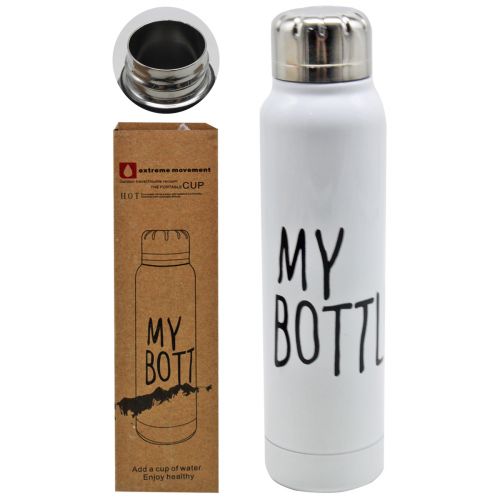Термос металевий "My Bottle", 380 мл, білий Метал Різнобарв'я (216128)
