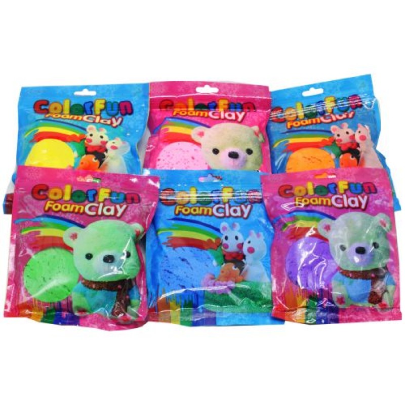 Повітряний пластилін у пакетах "Color Fun" (6 пакетів) Комбінований Різнобарв'я (218600)