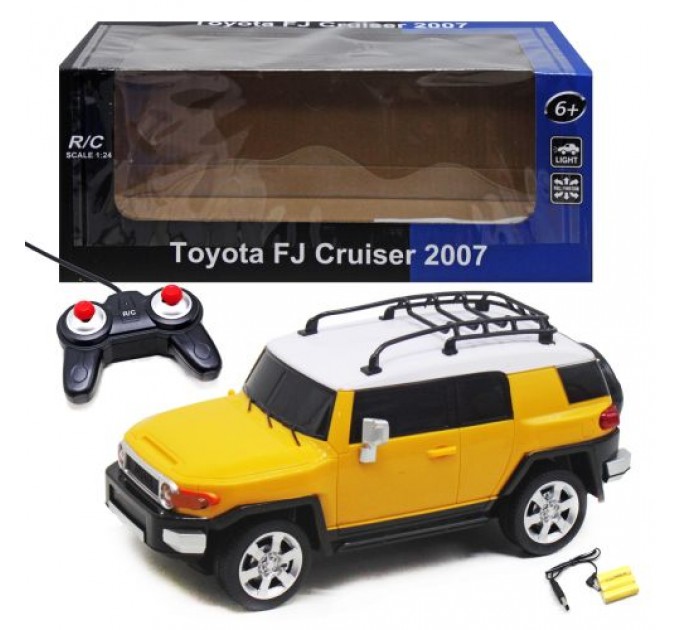 Машинка на радіокеруванні "Toyota FJ Cruiser 2007" (жовта) Пластик Жовтий (218928)