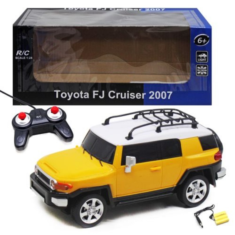 Машинка на радіокеруванні "Toyota FJ Cruiser 2007" (жовта) Пластик Жовтий (218928)