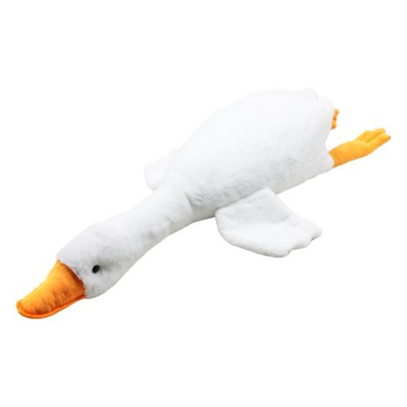 Мʼяка іграшка "Гусь-обіймусь", білий (75 см) Текстиль Білий (220032)