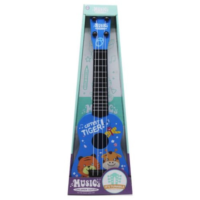 Гітара чотириструнна "Звірятка" (синя) Пластик Синій (221570)