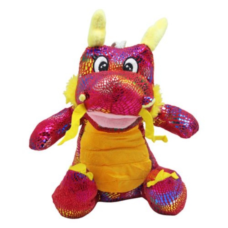 Мʼяка іграшка "Дракон", червоний (30 см) Текстиль Червоний (222770)