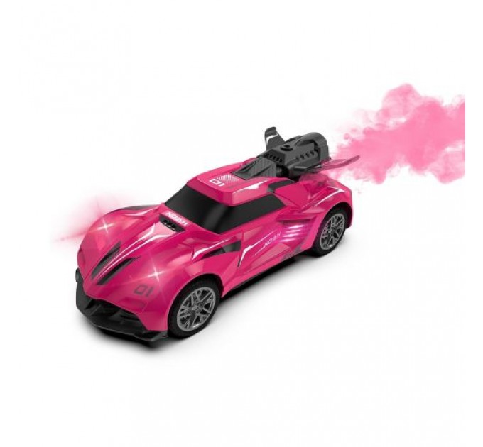 Автомобіль SPRAY CAR на р/в - SPORT (рожевий, 1:24, світло, вихлопна пара) (224609)