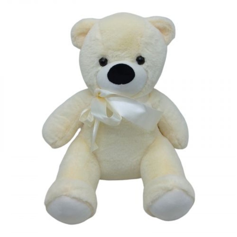 Мʼяка іграшка "Ведмедик", світлий, 30 см Комбінований Молочний (235025)