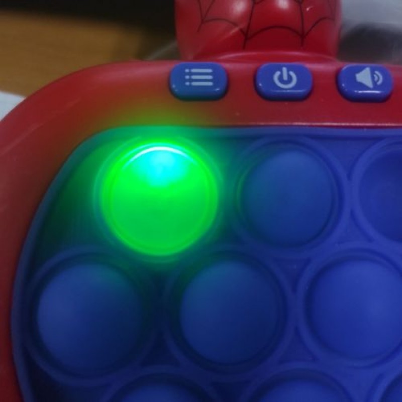 Уцінка. Іграшка Електронний Pop It спайдермен Не натискається одна кнопка і не переходить на інший рівень (235556)