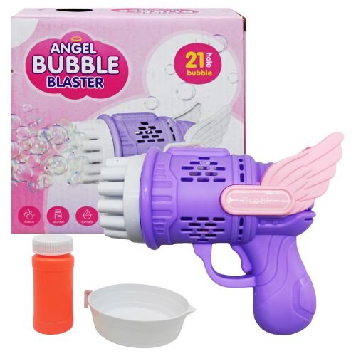 Пістолет з мильними бульбашками "Angel Bubble Blaster" (бузковий) Пластик Бузковий (236333)