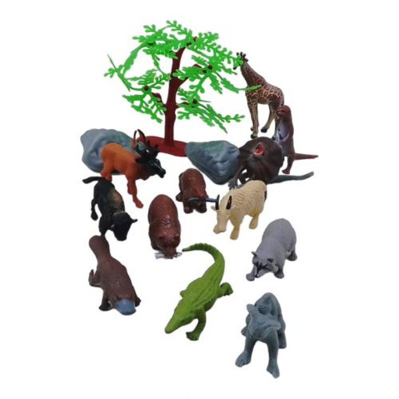 Набір фігурок тварин "Wild life" в тубусі Комбінований Різнобарв'я (236990)