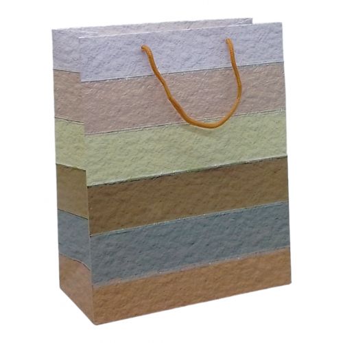 Пакет подарунковий (32х12х26 см.), смугастий Картон Різнобарв'я (238715)