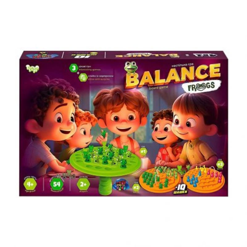 Розвиваюча настільна гра "Balance Frog", велика Комбінований Різнобарв'я (239415)