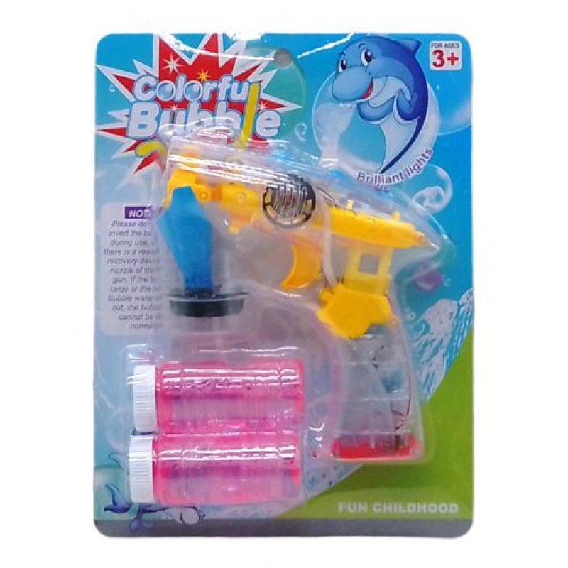 Пістолет з мильними бульбашками, на батарейках Пластик Різнобарв'я (241092)