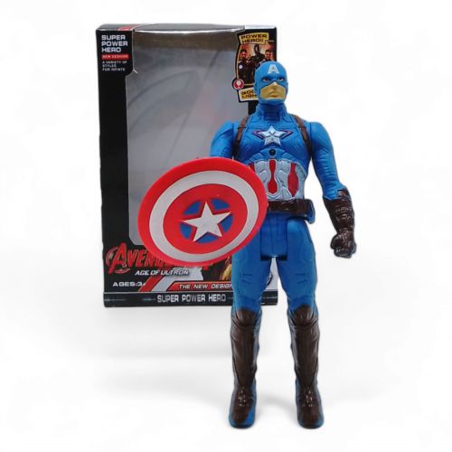 Фігурка ігрова "Супергерої: Капітан Америка", 15 см Пластик Різнобарв'я (241423)