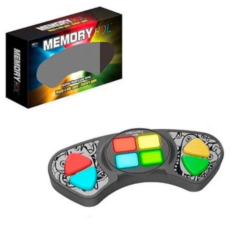 Розвиваюча гра "Memory Game" кольорове підсвічування, звуковий супровід Пластик Сірий (241635)