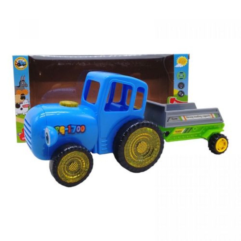 Уцінка. Іграшка "Синій трактор", світло, звук (укр) вид 2 відходить кнопка звуку і світла (243457)