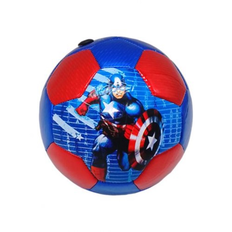 Мʼяч футбольний №2, дитячий "Супергерої" (синій) PVC Синій (243584)