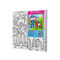 Дитячий набір для розпису "Поліцейський пес" 25*25 (245257)