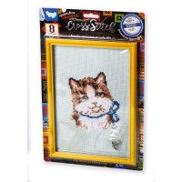 Вышивка крестиком на канве "Cross Stitch: Кошка" VKB-01-02