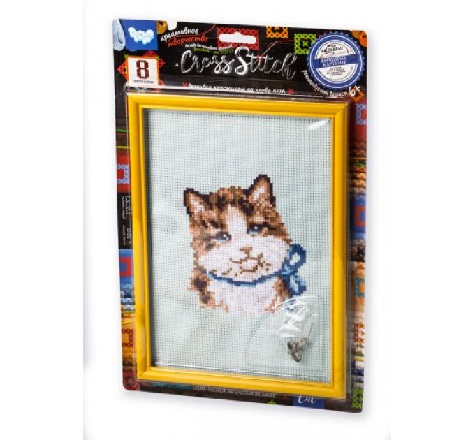 Вышивка крестиком на канве "Cross Stitch: Кошка" VKB-01-02