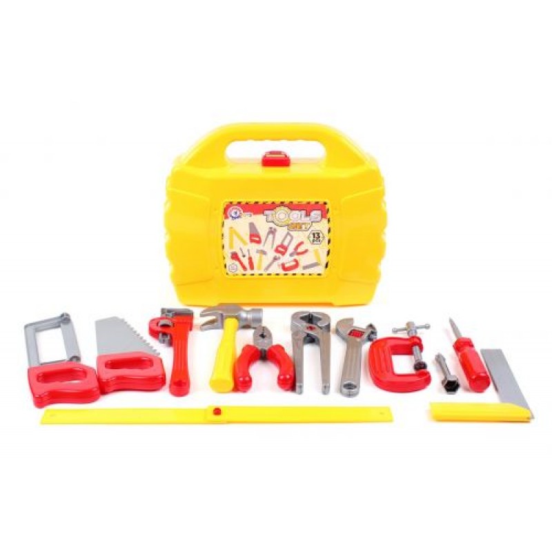 Набір інструментів у валізці "Tools Set" (11 інструментів) Пластик Різнобарв'я (55724)