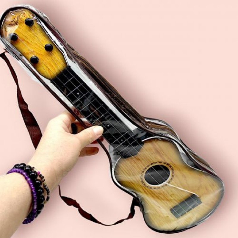 Гітара дитяча, чотириструнна, бежева Пластик Різнобарв'я (238004)