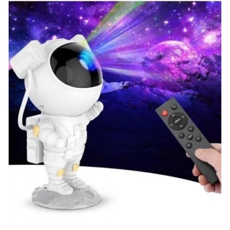 Нічник-проектор "Астронавт", зоряне небо Пластик Білий (238234)
