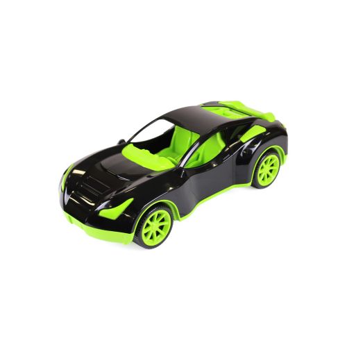 Пластиковая спортивная машина (черно-зеленая) 6139