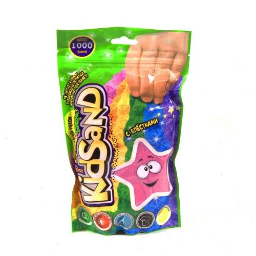 Кинетический песок "KidSand", в пакете, 1000 г (розовый) KS-03-01
