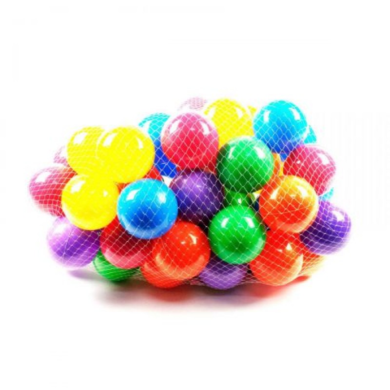 Кульки "90 мм" (50 шт) Пластик Різнобарв'я (103512)