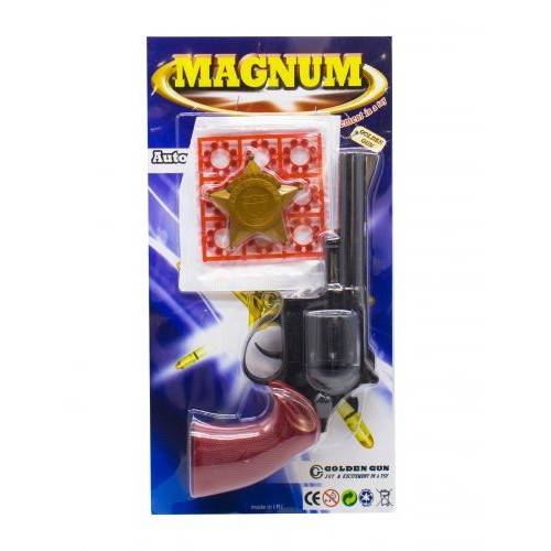 Револьвер "Магнум" з пістонами Пластик Чорний (107968)