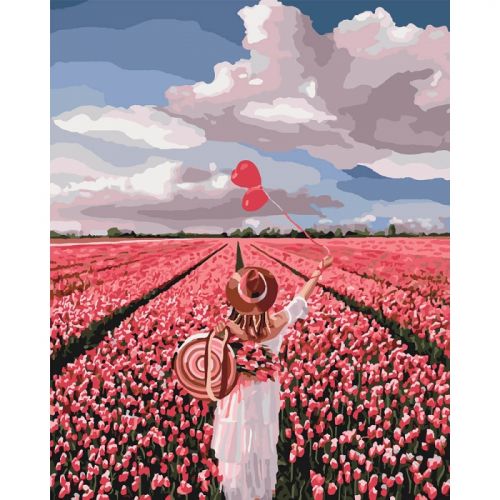 Картина по номерам "Розовая мечта" ★★★★ КНО4603