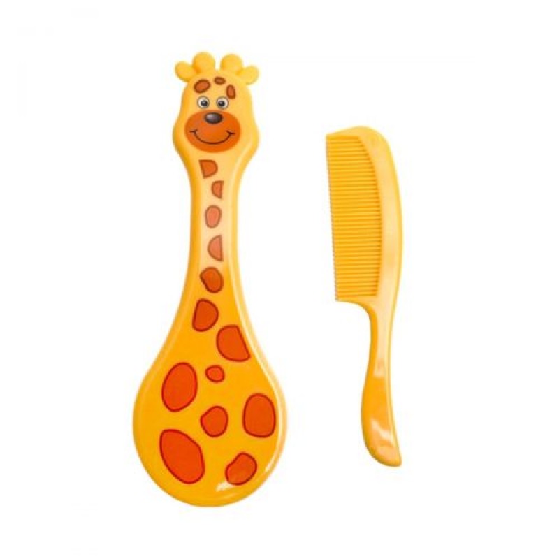 Щетка для волос с расческой "Жираф" (желтый) LI 600