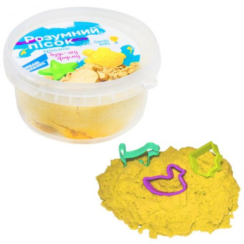 Набор для детского творчества "Умный песок", 500 г (желтый)