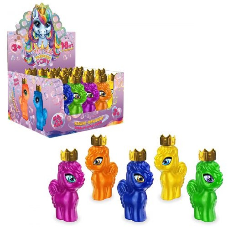 Мильні бульбашки "Bubbles Princess Pony" укр Комбінований Різнобарвний (131998)