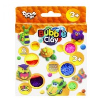 Шариковый пластилин "Bubble Clay" 8 цветов укр BBC-04-01U