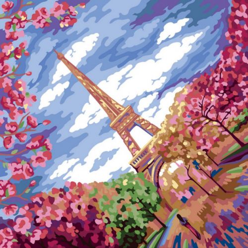 Картина за номерами "Весна в Парижі" Комбінований Різнобарвний (143058)