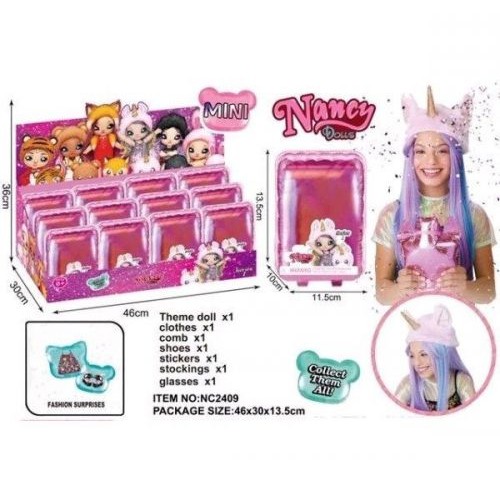 Уценка. Игрушка-сюрприз "Nancy Dolls" - трещины на коробке NC2409