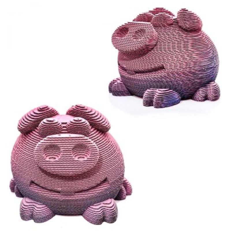 3D пазл "Свинка" Комбінований Різнокольоровий (158833)