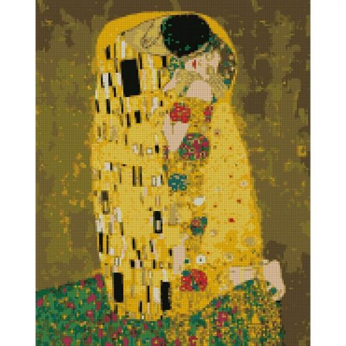 Алмазна мозаїка "Аура поцілунку" Комбінований Білий (174147)