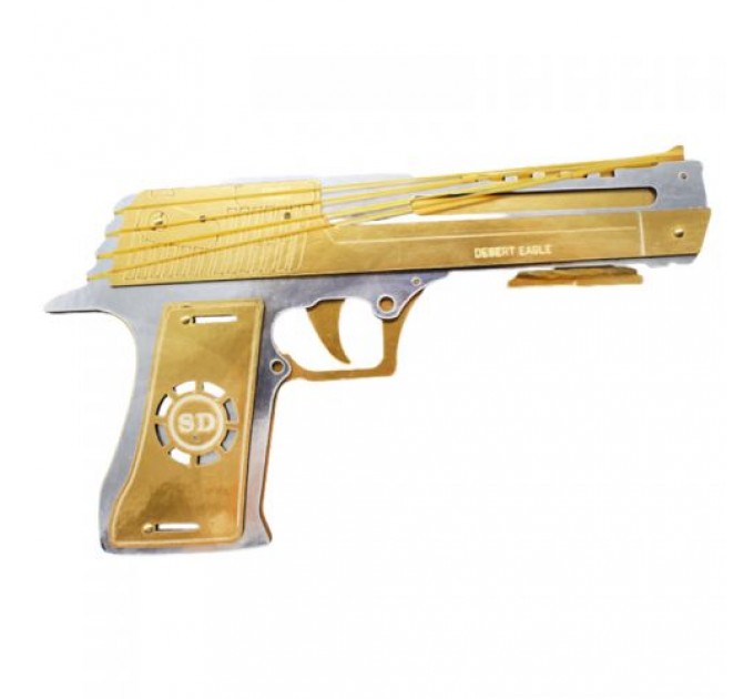 [111113] Зібрана модель Гумкостріл "DESERT EAGLE " Gold