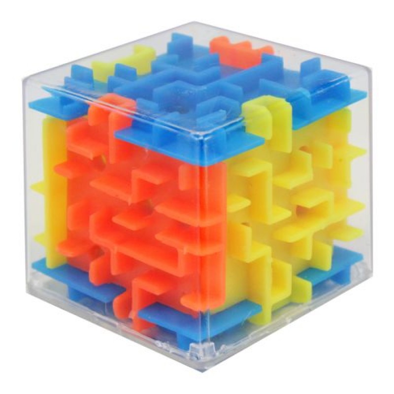 3D головоломка "Кубік Лабіринт" 4х4 см пластик Різнобарв'я (202748)