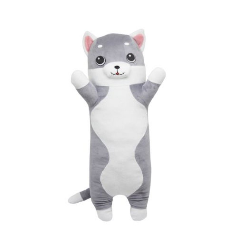 Іграшка-обіймашка "Сірий котик", 70 см Текстиль Сірий (203823)