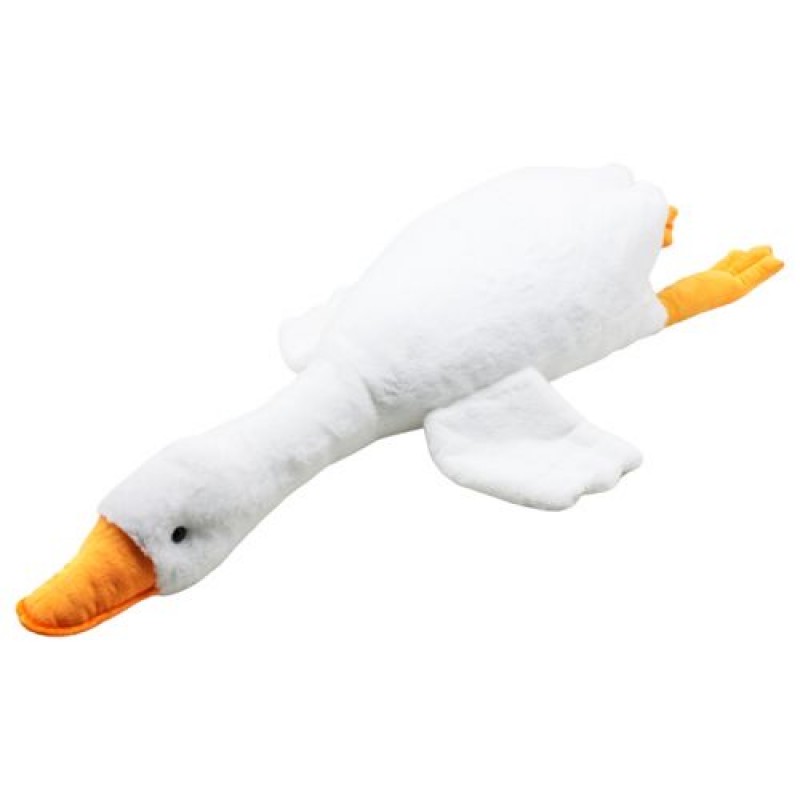 Мʼяка іграшка "Гусь-обіймусь", білий (95 см) Текстиль Білий (220033)