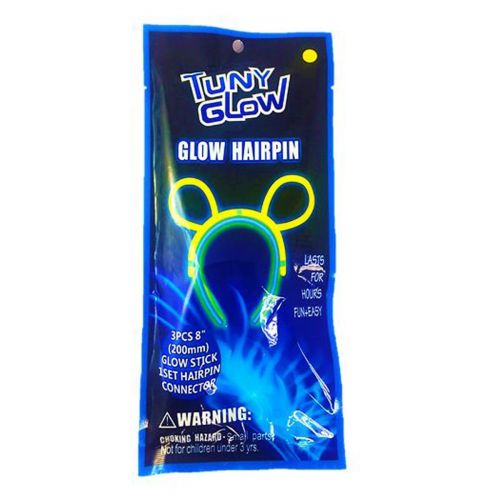 Уцінка. Неоновий ободок Glow Hairpin вушка - Не товарний вигляд (220210)