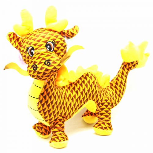 Мʼяка іграшка "Китайський дракон" (золотий) Текстиль Золотистий (222675)
